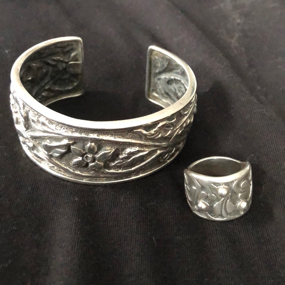 Retired silpada cuff bracelet and ring - Picture 2 of 3